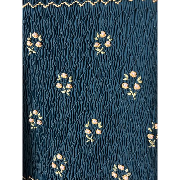 Vintage Little Lemurs Hand-Smocked Embroidered Dress, Size 8 - Picture 8 of 11